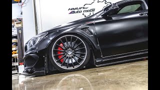 [4k] w117 CLA 45 AMG Air suspension wide body stance 국내최초 cla45amg 와이드바디 에어서스펜션 튜닝차량