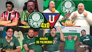 REAÇÕES dos PALMEIRENSES COM A VIRADA NA LDU - PALMEIRAS 4X0 LDU | REACT | LIBERTADORES FINAL