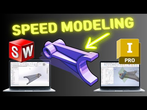 SolidWorks vs Inventor - Which is faster?  CAD vs CAD Tournament
