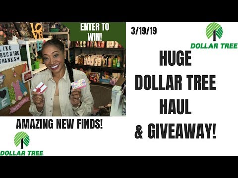 Huge Dollar Tree 🌳 Haul 3/19/19~Plus Giveaways ❤️~Lots of Amazing NEW Finds, Toys, Stationery& More Video