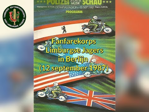 Fanfarekorps Limburgse Jagers in Berlijn, (12-9-1987)