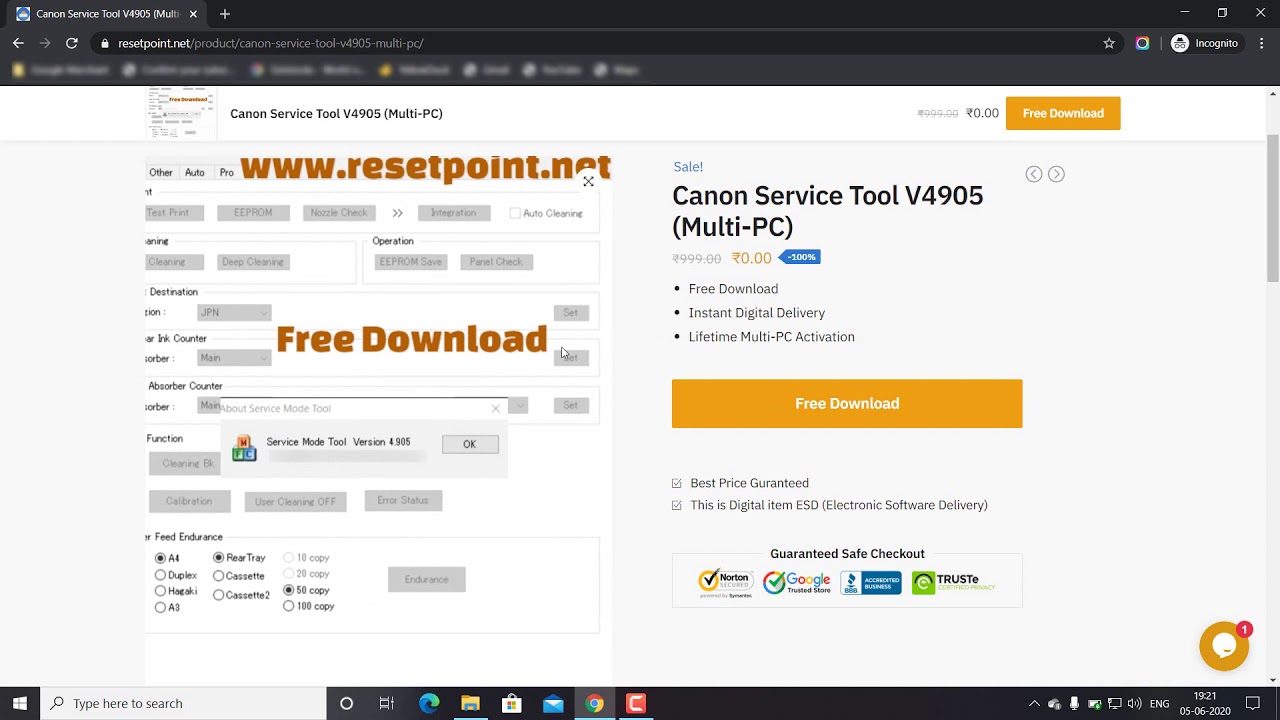 canon service tool v4905 free download canon service tool v4905 free download