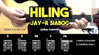 Hiling - Jay-R Siaboc | Easy Guitar Chords Tutorial For Beginners (CHORDS &amp; LYRICS) #guitarlessons
