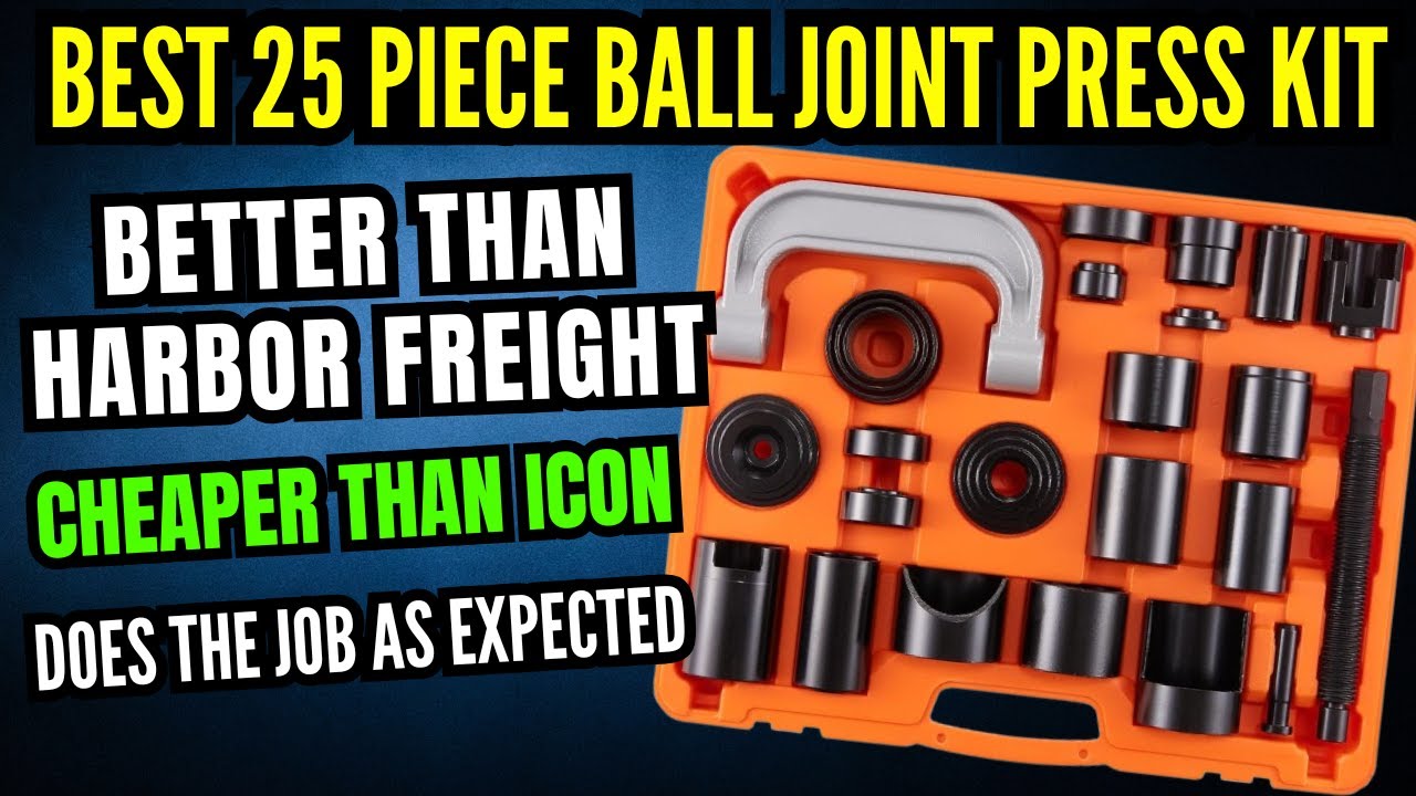 Best 25 Piece Ball Joint Press Kit Review & Demo is it Harbor Freight Icon, Maddox or Vevor?