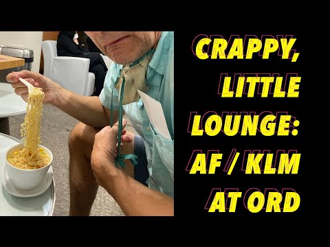 Lounge: Air France / KLM Lounge em ORD.Os 10 piores lounges de aeroporto.