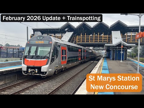 Transport for Sydney Vlog 1087: St Marys Station New Concourse Update + Trainspotting