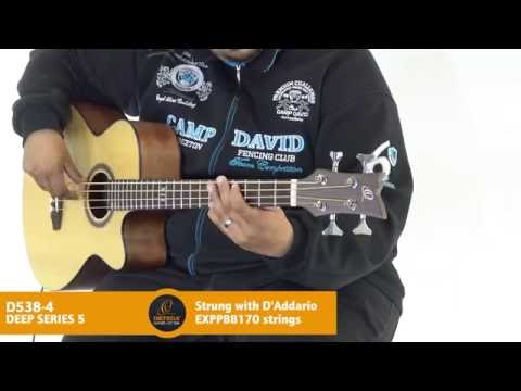 Ortega Guitars D538-4 Deep Series 5 Medium Scale Acoustic Bass Guitar w/ Video Link image 4