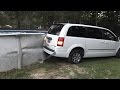 ANGRY GRANDPA DRIVES INTO SWIMMING POOL