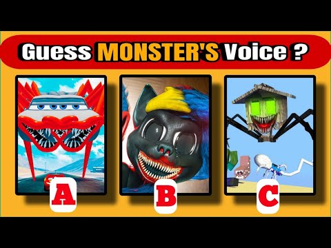 Guess The Monster's Voice | Lightning McQueen Monster 🆚 Cartoon Cat vs Huggy Wuggy 🆚 House Head