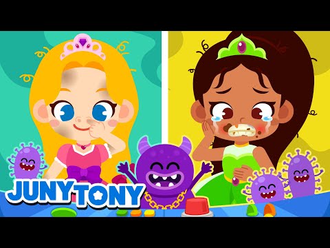 Germs Love Smelly Princesses 🦠👑 | Good Habits Song for Kids | JunyTony