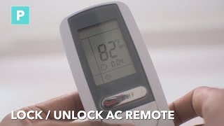 How to : Lock / Unlock in Blue Star AC Remote