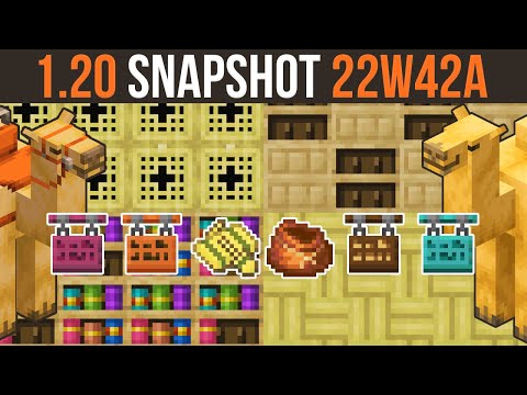 xisumavoid - Minecraft 1.20 Snapshot 22W42A Hanging Signs, Chiselled Bookshelf, Camels & 1.19.3!