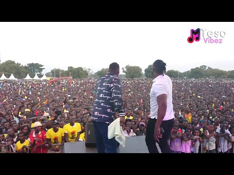 Bebe Cool joins Jose Chameleone stage at  MK Teso Baraza