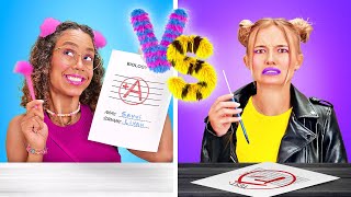 BAD vs GOOD Student - Soft VS E-Girl at School | How to Become POPULAR - Funny Story by La La Life