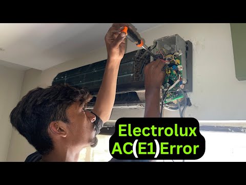 Dc inverter AC Electrolux E1 Error solve