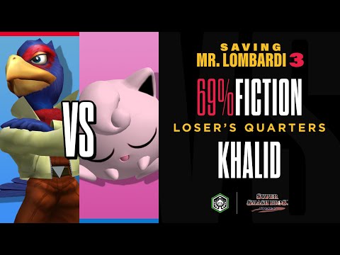SAVING MR. LOMBARDI 3 - Fiction (Falco) vs Khalid (Puff) - SSBM - Loser's Quarters