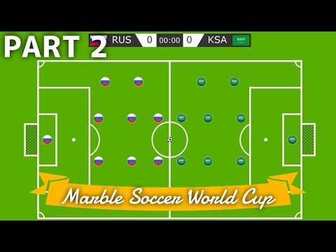 Marble Soccer World Cup Russia 2018 - Part 2 (Groups) | Bouncy Marble