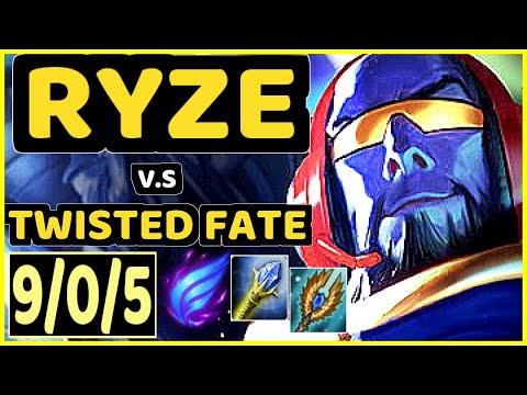 STROMPEST (RYZE) vs TWISTED FATE - 9/0/5 KDA MID CHALLENGER GAMEPLAY - NA