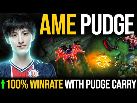 When AME Plays Pudge - 100% WINRATE with Pos1 Pudge Carry in Patch 7.31d | Pudge Official