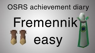[OSRS] Fremennik easy diary guide