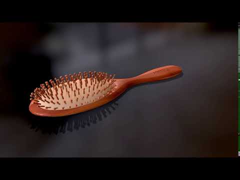 TURNTABLE | flower hair brush 3d