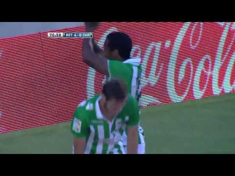 Gol de Pabón  en el Real Betis - Real Zaragoza - HD