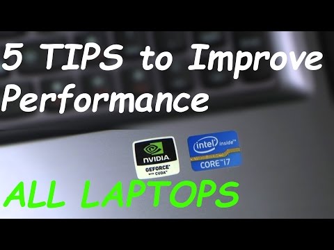 5 Tips to Improve Performance on ALL LAPTOPS (MORE FPS)