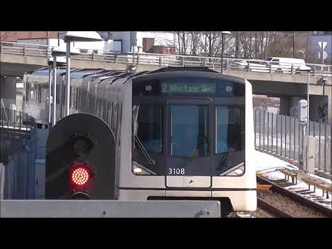 Oslo-Akershus T-bane - Linje 2-5: Hasle T-banestasjon 3-2018 (Påskespesial) [HD]