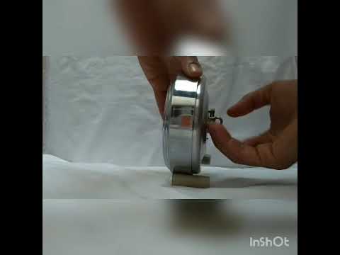 BAYARD STENTOR RELÓGIO REPETIR ALARME MECÂNICO PRATA DIAL CROMO, FEITO EM FRANCÊS