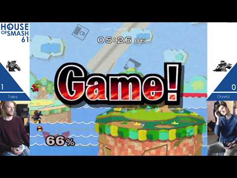 House of Smash 61 - Taka vs David - Losers Quarters - Melee Singles