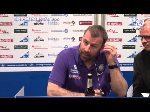 Pressekonferenz am 21.05.2014 nach dem Spiel TSG Neustrelitz-FC Erzgebirge Aue