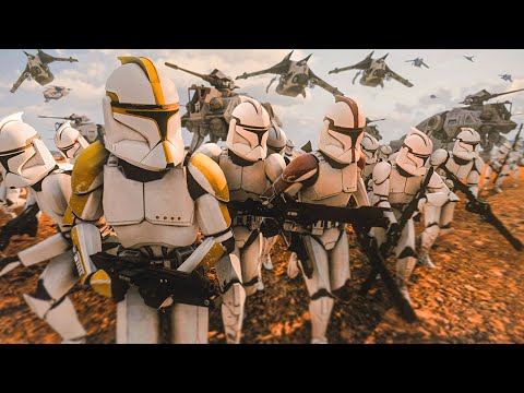 Brutally Realistic Clone Wars GEONOSIS INVASION! - Squad: Star Wars Mod