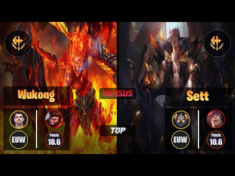 Bwipo WUKONG (Top) [Conqueror] VS SETT - Challenger EUW Patch 10.6