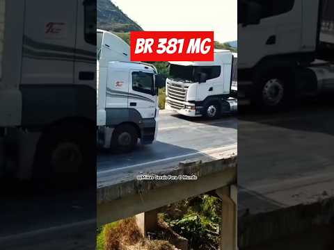 PONTE ESTREITA E GUARD RAIL DANIFICADO EM MG #caminhão #caminhoneiro #motorista
