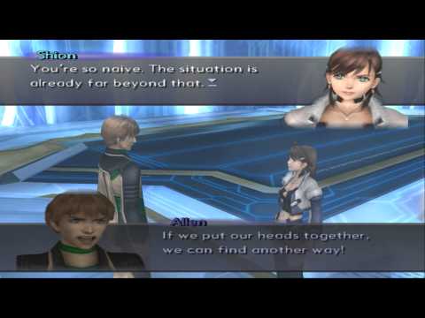 Xenosaga III HD Cutscene 314 - Allen Tries to Stop Shion (Crystal Room) - JAPANESE - REGULAR MODE