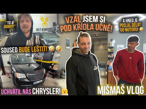 Učni pod mým DOHLEDEM! 🔧 USA Chrysler který se nám líbí 🔧 Miš Maš vlog_195 #autoservis