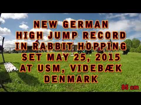 New German high jump record in rabbit hopping at 85 cm