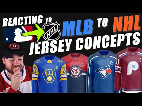 Reacting to MLB to NHL Hockey Jersey Concepts!