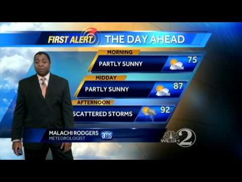 Sunday Outlook: Partly Sunny, Scattered PM Storms