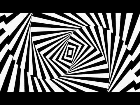 Black and White Op Art Visual Background Video