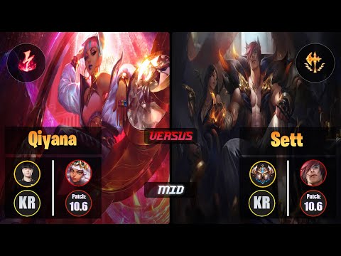 Tempt QIYANA (Mid) [Electrocute] VS SETT - Challenger KR Patch 10.6