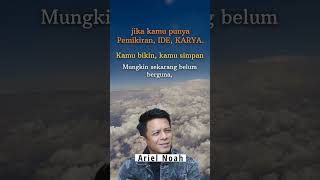 Download lagu 'Simpanlah Pemikiran, ide dan Karya' Quotes Ariel Noah mp3 Download lagu 'Simpanlah Pemikiran, ide dan Karya' Quotes Ariel Noah mp3