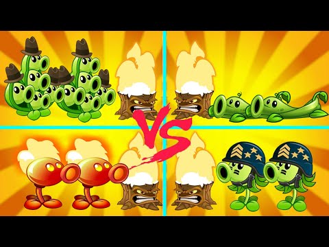 Team Pea Pod Torchwood Vs Random 3 Team Plants - Who Will Win ? - PvZ 2 Team Plant
