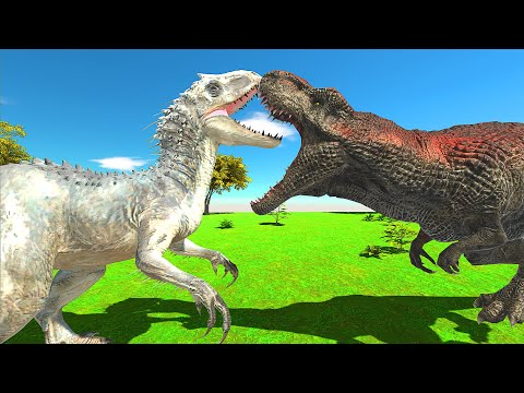 NEW UNIT | INDOMINUS REX vs T-REX - Animal Revolt Battle Simulator