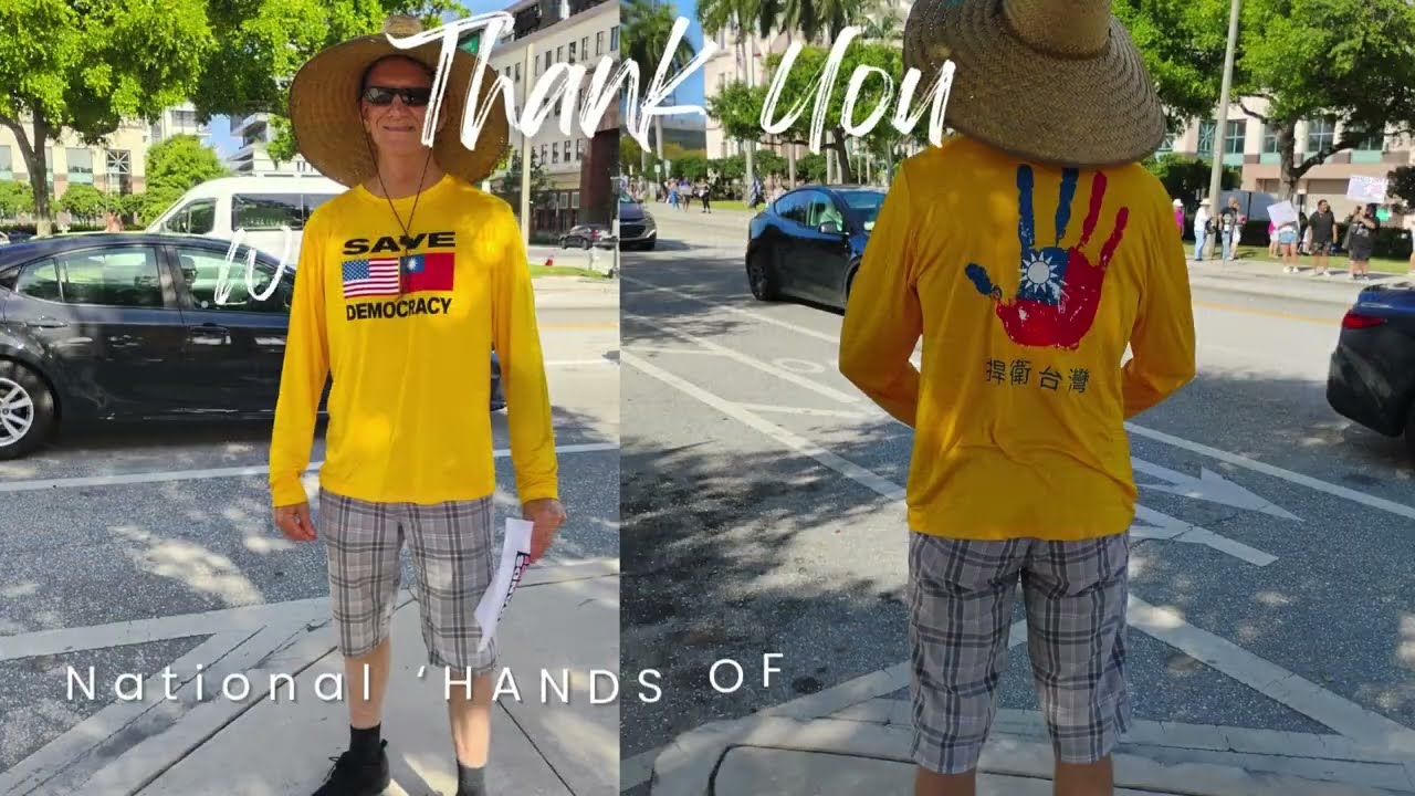 West Palm Beach Florida National Hands Off Protest Day April 5, 2025