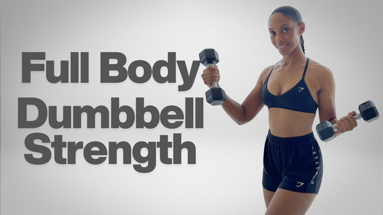 20 min Full Body Dumbbell Strength Workout | NO JUMPING & STANDING ONLY!