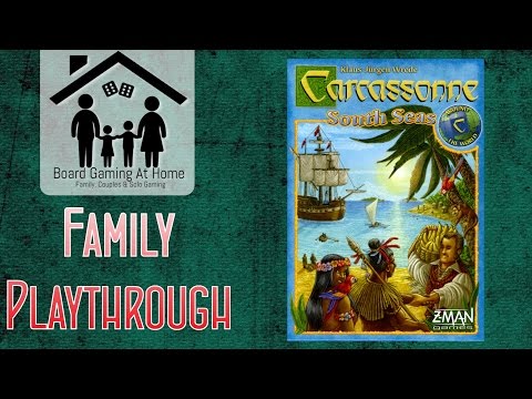 BoardGamingAtHome Family Playthrough of Carcassonne South Seas