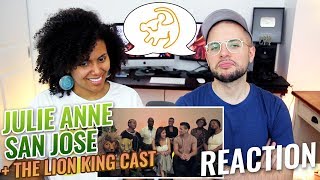 Julie Anne San Jose &amp; The Lion King Cast - Can You Feel The Love Tonight | REACTION