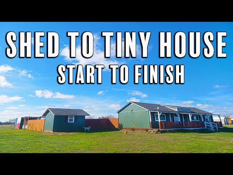 Brothers Build Shed To Tiny House - 10X12 Start To Finish Timelapse