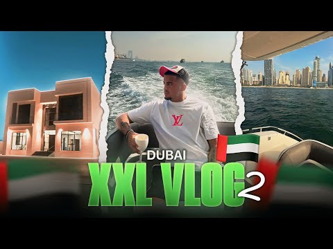 DUBAI XXL VLOG PT.2🇦🇪😱 (YACHT, LUXURY VILLA, GIVEAWAY)